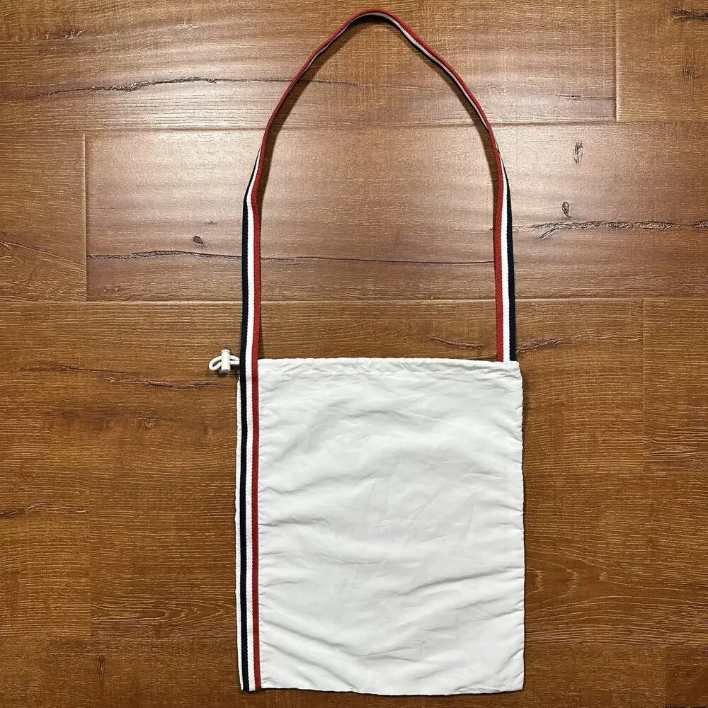 Moncler Drawstring Shoulder Bag 15”x13” White Travel Designer Storage Dust Cover
